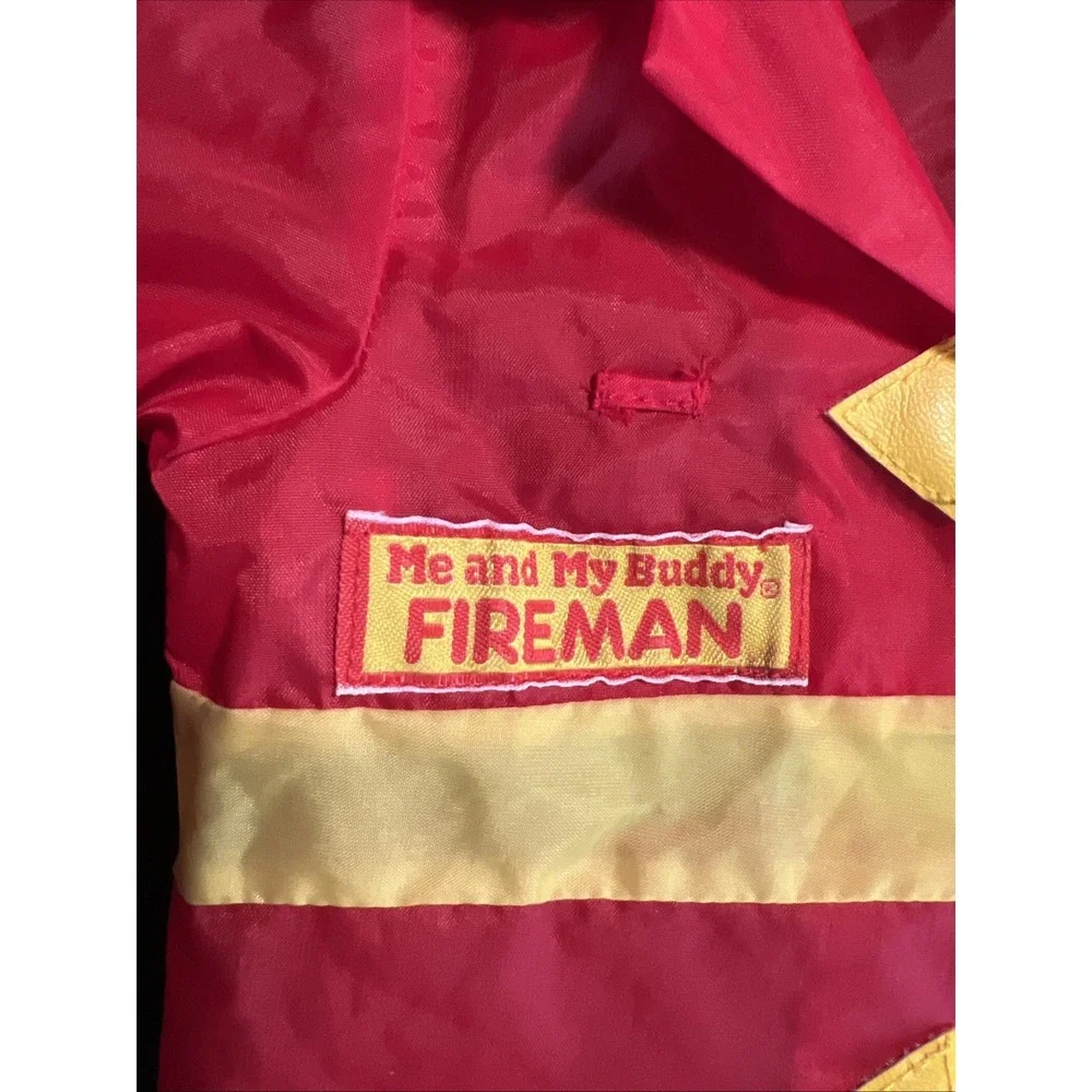Vintage Playskool Me and My Buddy Fireman Coat Jacket My‎ Buddy Doll 1980s EUC
